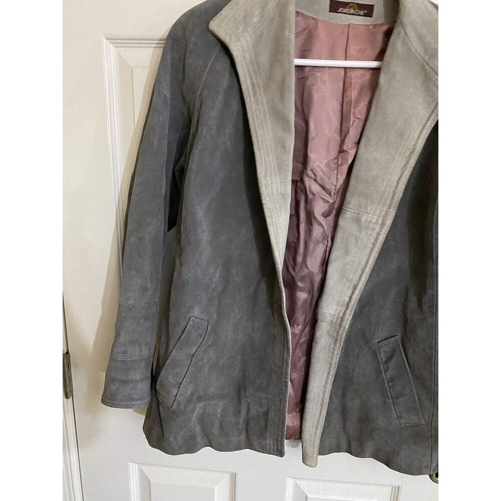 Vintage Jordache 100% Suede Cowhide Leather With Pockets Men’s Jacket Size Large - Picture 2 of 16